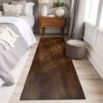 thumbnail image 4 of Runner Rug 2'x6', Retro Wooden Board Washable Non-Slip Hallway Runner Rugs, Western Country Farmhouse Brown Wood Bedside Rugs Floor Mats Carpet Runners for Kitchen Bathroom Laundry Room, 4 of 8
