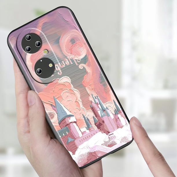 Cute Logo Potters Wand Harries Phone Case For Huawei P50 P40 P30 P20 Lite 5G Nova Y70 Plus 9 SE Pro 5T Y9S Y9 Prime Y6 BlackFor Huawei P40 Lite Gao Jinjia LED