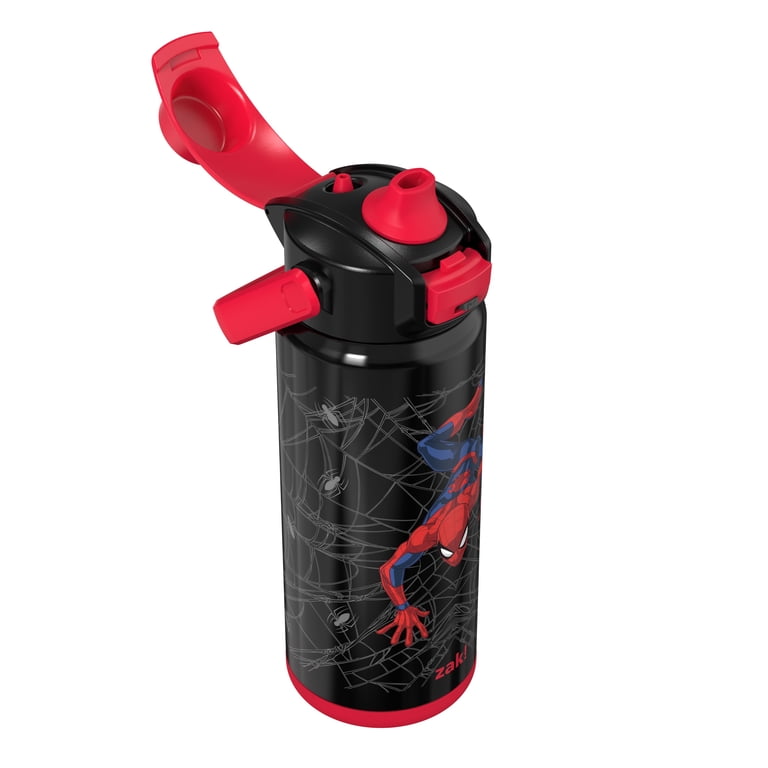 Zak Designs 20oz Spiderman Stainless Steel Liberty Water Bottle