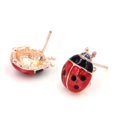 thumbnail image 1 of Red Ladybug Earrings, Handcrafted with Fashion Crystals, Stylized Insect-Shaped Female Jewelry Accessories for Women, 1 of 5