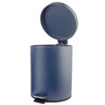 thumbnail image 3 of 10" Tall Matte Navy Step Garbage Can with Removable Inner Bucket, Soft-Close Metal Waste Basket with Foot Pedal, 3 of 5