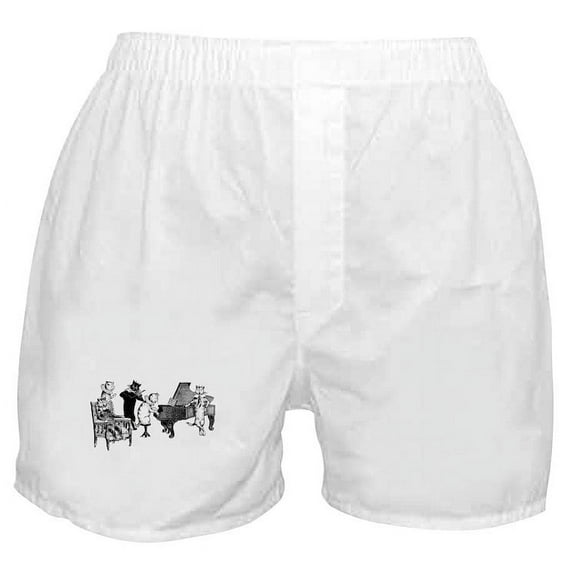 CafePress - Cat Music Boxer Shorts - Men's Novelty Boxer Shorts