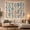 Retro Stem Shapes, variant on Mid-Century Geometric Abstract Tapestry Wall Hanging