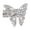 #A02-Silver, variant on Crystal Butterfly Curtain Tiebacks, Gold Rhinestone Curtain Holdback Clips, Decorative Metal Drapery Hooks for Window Sheer Voile, No Drill Wall Mount Home Wedding Party Decor, 1pc
