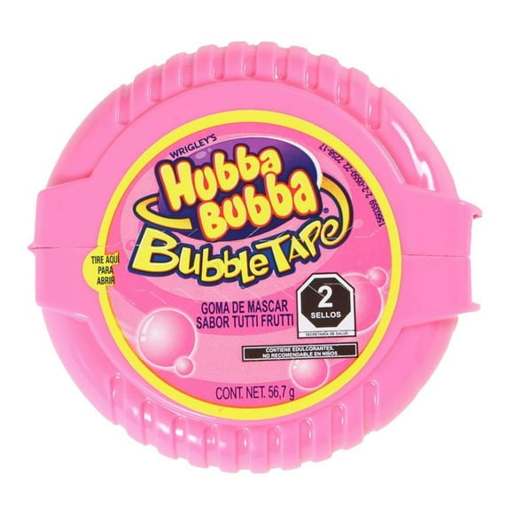Goma de mascar Wrigleys Hubba Bubba sabor tutti frutti 56.7 g