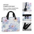 thumbnail image 4 of FORMRS 16" Laptop Bag Carrying Sleeve Case with Handle Travel Shoulder Briefcase, Pastel Flower Pattern, 4 of 8