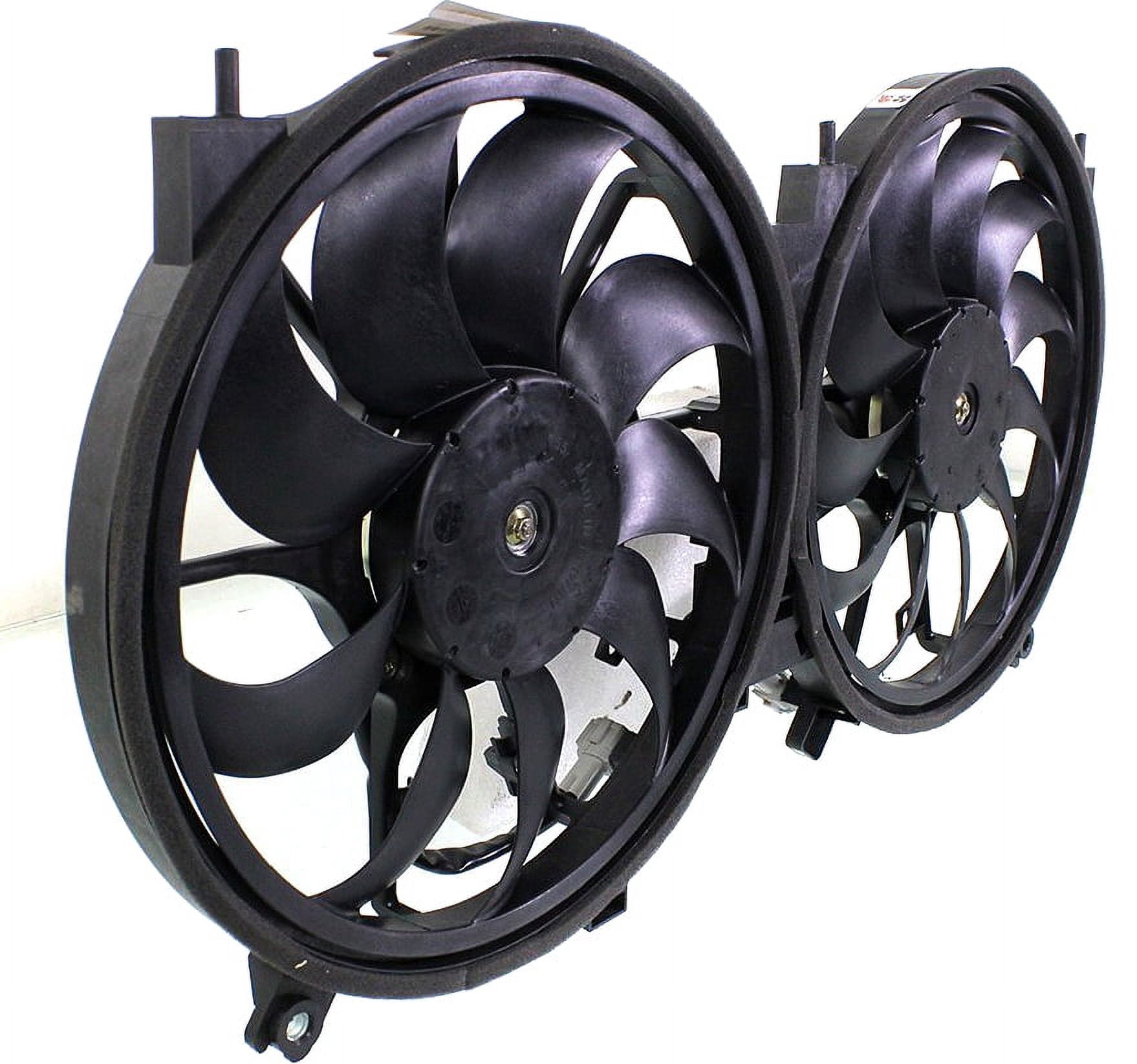 Replacement REPN160908 Cooling Fan Assembly Compatible with 2009-2014 Nissan Murano 2011-2017 Quest Radiator