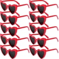 thumbnail image 1 of 10 Pares lentes para fiesta, Lentes en Forma de Corazon Vintage Heart Sunglasses,Rojo, 1 of 9