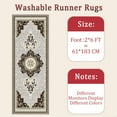 thumbnail image 6 of Hallway Runner Rug 2'x6' Washable Area Rugs Non Slip Laundry Rug Runner Floor Carpet Runners for Hallways Entryway Laundry Room Kitchen, 6 of 11