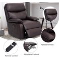 thumbnail image 5 of hzlagm Electric Lift Recliner Chair with Footrest Elder Single Reclining Sofa Lounge Soft Cushion and Back Comfortable Armchair - Brown, 5 of 6
