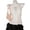 White, variant on Womens Tanks Solid Halter Neck Sleeveless Tie Back Crop Top Smocked Womens Cami White L