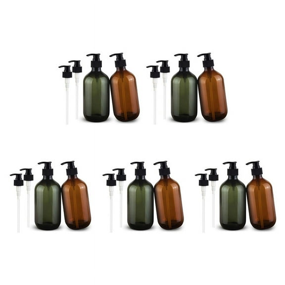 5set 17Oz Soap Dispenser, Hand Dish Soap Dispenser for Kitchen Countertop,Refillable Lotion Liquid Soap Pump Bottles