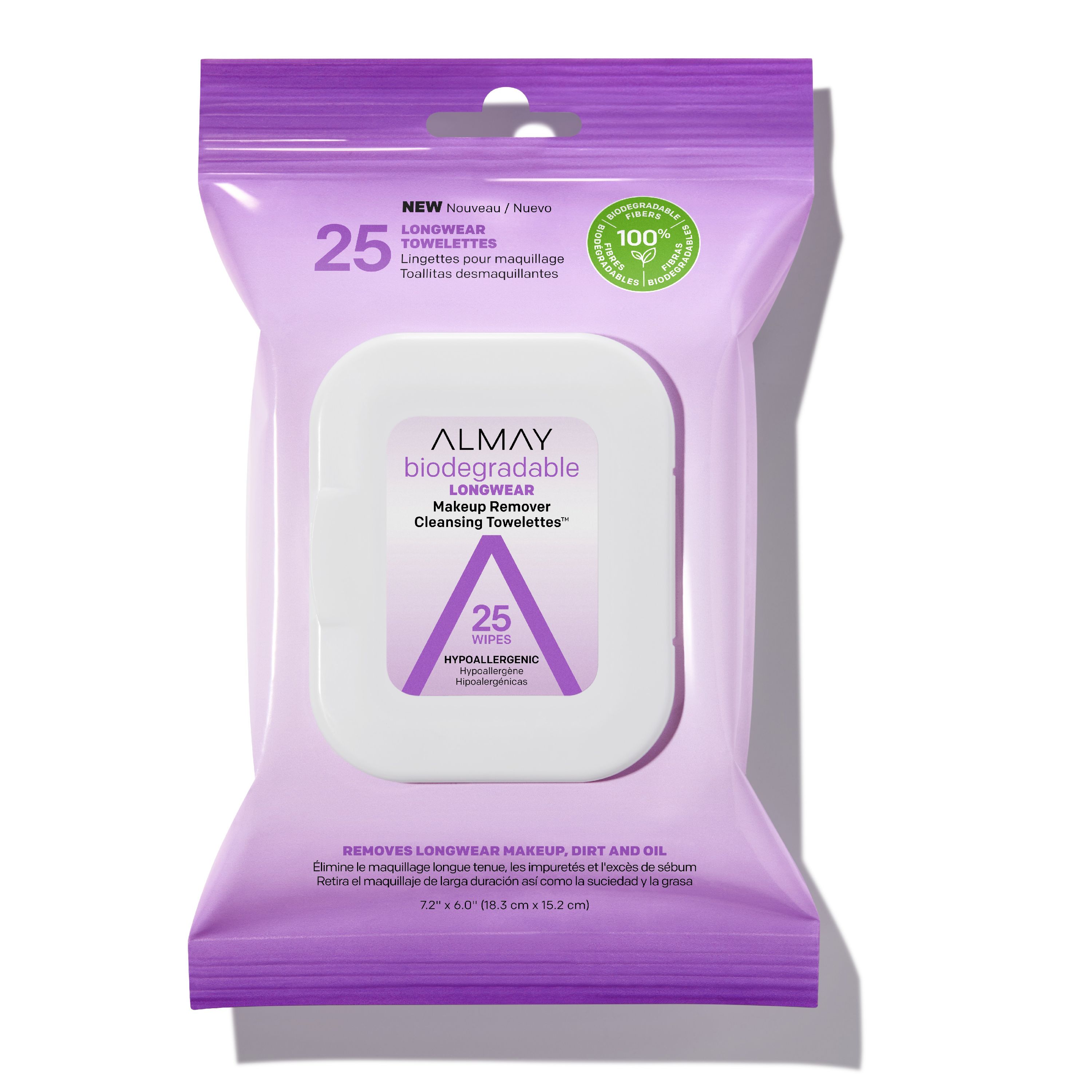 Almay Biodegradable Longwear Makeup Remover Cleansing Towelettes