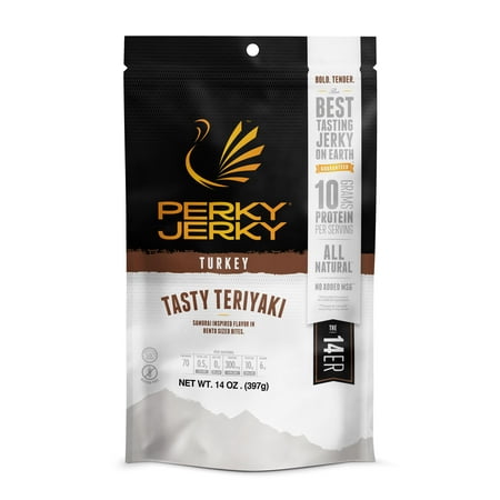 Perky Jerky Turkey Tasty Teriyaki, 14 oz