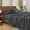 Dark Grey-Queen, variant on Linen Sheets Queen Size Set Breathable And Durable For Hot Sleepers 4 Bed With 16 Inch Deep Pocket - 1 Flat Sheet 1 Fitted 2owcases