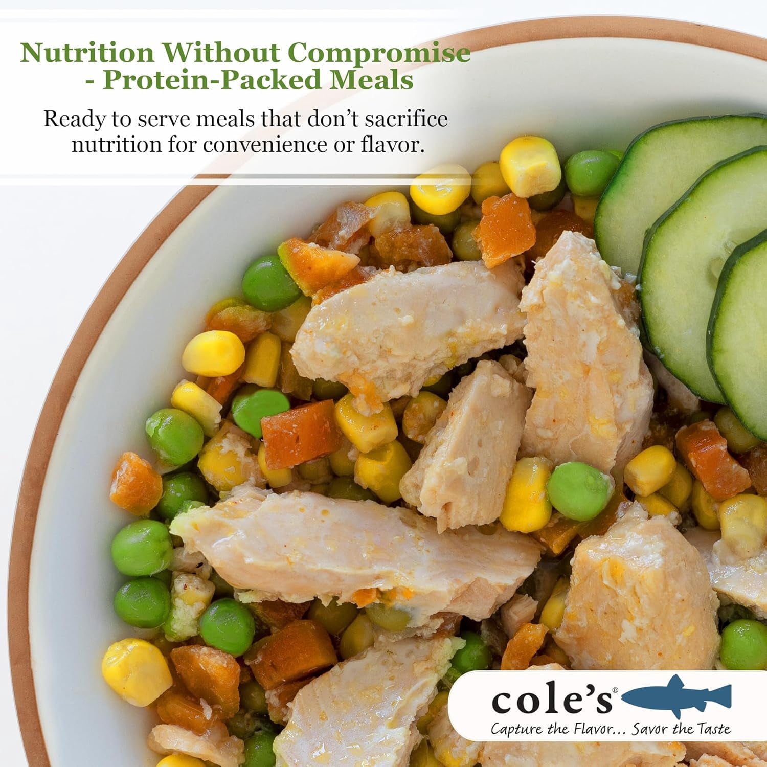 COLE´S PATAGONIAN SMOKED SALMON FILLET WITH VEGETABLES - OPEN & EAT MEAL (6 PACK)