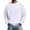 White, variant on Fabrcox Mens Fleece Lined Sweatshirt Crew Neck Long Sleeve Shirts Men Streetwear Outdoor Athletic Workout Fall Winter Warm Pullover for Men with Chest Pocket Pink L