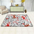 thumbnail image 2 of SKYSONIC Christmas Socks Deer Non-Slip Area Rug, Winter Holly Berries Floor Carpet Comfort Floor Mats Decor for Indoor Front Porch,Living Room, Bedroom,Kitchen,72"x48", 2 of 7
