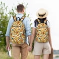 thumbnail image 5 of Yiaed 70s Groovy Hippie Print Backpack, Premium Laptop Backpack, Travel Backpack for Women, Lightweight Backpacks, Comfortable Back Pack-Small, 5 of 7