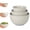 Grey, variant on Gibson Elite 3-Piece Stoneware Mixing Bowl Set, 6.8", 8", 9.8" - Modern Stoneware Dishware, Dishwasher Safe & Microwave Safe - Space-Saving & Stackable Bowl Set for Cooking, Baking, Serving (White)