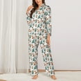 thumbnail image 2 of Sigee Winter Woodland Friends for Women’s Pajama Sets Long-Sleeved Pjs Sets for Women 2 piece Sleepwear-Small, 2 of 7