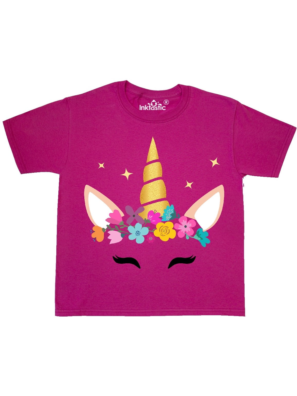 INKtastic - Unicorn Face, Unicorn Head, Colorful Flowers ...