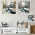 thumbnail image 4 of Designart "Winter Scenery: River In The Forest" Forest Floater Framed Wall Art Prints, 4 of 5