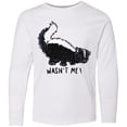 thumbnail image 3 of Inktastic Animals Cute Skunk Wasn't Me Long Sleeve Youth T-Shirt, 3 of 5