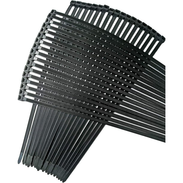 18 Inch Zip Ties Heavy Duty by 100 Cable Ties Per Pack Black Zip