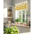 thumbnail image 3 of Sunflower Valances for Windows Summer Flower Yellow Plant Gradient Background Valance Rod Pocket Short Window Treatments Curtains for Kitchen Bathroom Living Room Bedroom, 60 x 18 Inch, 3 of 7