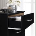 thumbnail image 4 of Hodedah Commode Contemporaine en Bois à Cinq Tiroirs, Fini Noir, 4 of 6