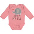 thumbnail image 3 of Inktastic Tia Loves Me Baby Elephant Boys or Girls Long Sleeve Baby Bodysuit, 3 of 5
