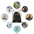 thumbnail image 6 of Gaeub Black And Gold Fire Dragon Drawstring Backpack Bag Sport Gym Sackpack Heavy Duty String Backpack for Men Women-Medium, 6 of 6