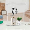 thumbnail image 2 of Acrylic Triangle End Table - 3 Tier Corner Side Small for Living Room, Bedroom, Bathroom, 2 of 8