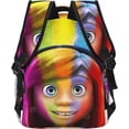 thumbnail image 5 of Anime In-side Out Backpack Canvas Funny Couple Backpacks 3D Large Capacity Travel Bags Gym Daypack Unisex, 5 of 7