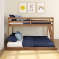 thumbnail image 5 of Now Furniture Low Bunk Bed for Kids, Twin over Full, Engineered Wood, Embossed Pecan, 5 of 7