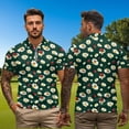 thumbnail image 3 of Uorisanigo White Daisy Couple Matching Outfit His and Hers Clothing Mens Golf Shirts Short Sleeve Dry Fit 1/4 Zip Up Athletic T-Shirt and Women's Golf Shirts Zipper Summer Sports Tops, 3 of 8