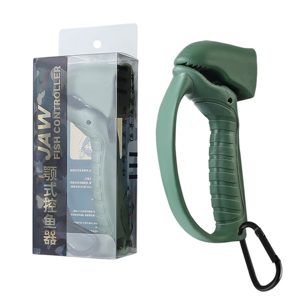 Pinza Pescado en Forma Mandíbula Alicates Pesca Herramienta para Agarrar Peces Soporte () Verde