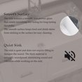 thumbnail image 7 of 33" x 18" White Fireclay Farmhouse Single Bowl Kitchen Sink with Basket Strainer and Bottom Grid, 7 of 7