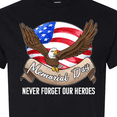 thumbnail image 4 of Inktastic Memorial Day Never Forget Our Heroes Bald Eagle T-Shirt, 4 of 5