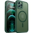 thumbnail image 1 of Funda Mate Magnética, Protección Completa de Cámara, Verde Oscuro, iPhone 12 Pro, 1 of 7
