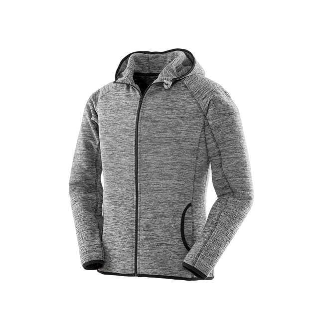 Spiro - Sudadera polar para mujer (Gris/Negro)