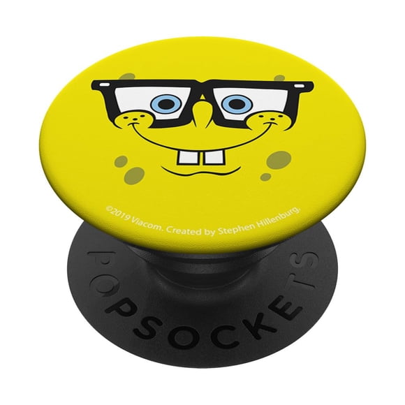 PopSockets SpongeBob PopGrip Adhesivo con Diseño de Gafas Nerd