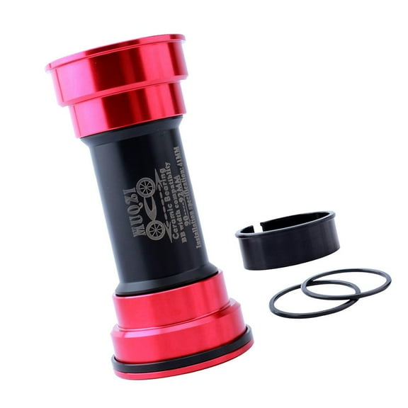Bike Bottom Bracket Replacement BB90-92 Ceramic Shaft - Red, BB90-92