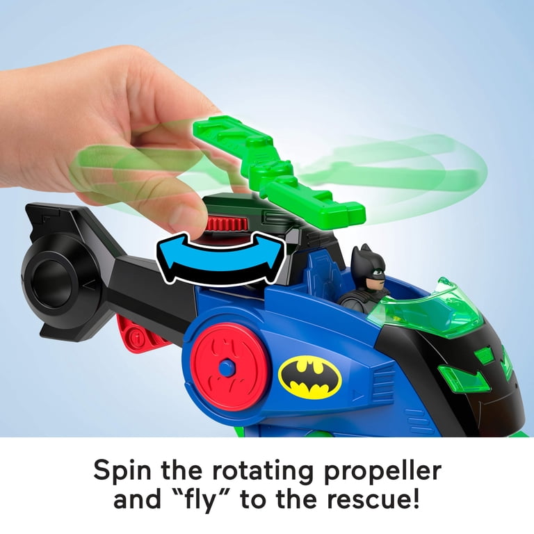 Batcopter Vehicle Set with 3-Inch Action Figures and Launching Disc photo 3