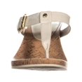thumbnail image 2 of Womens Lauren Ralph Lauren Roseanne Wedge T Strap Sandals, Chic Cream, 2 of 5