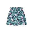 thumbnail image 4 of Alvivi Girl’s Print Short Sleeve Tops with Shorts and Skirt 3pcs UV Protection Rashguard Swimsuit Black 12, 4 of 7