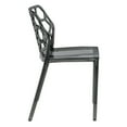 thumbnail image 4 of Modern Dynamic Dining Chair, Set of 2 - Transparent Black, 4 of 7