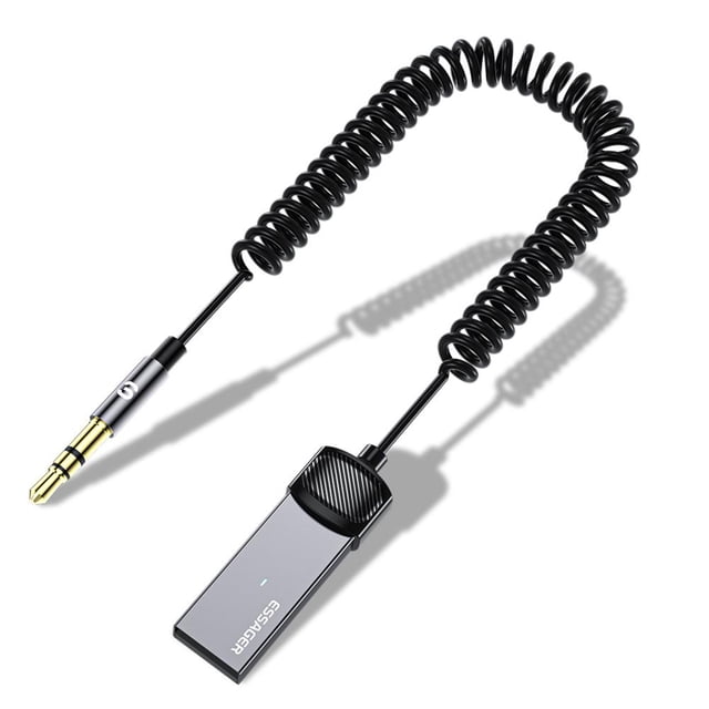 Receptor estéreo para automóvil Adaptador de audio y música compatible con Bluetooth para accesorios para automóviles