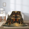 thumbnail image 2 of Throw Blanket for Couch Sofa and Bed, Majestic Butterfly Sunset Super Soft Plush Throw Blanket, Fuzzy Cuteness Comfy Warm Washable Flannel Blanket & Throws for All Season 40"x30", 2 of 5